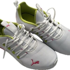 Puma Women's Axelion BrightWN’s Running Shoes 195394 01 | White/Pink | Size 11